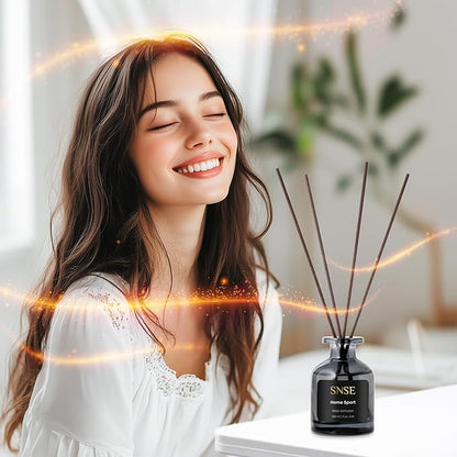 SNSE Spirit of Africa Perfumed Reed Diffuser Set - Premium Reed Diffusers for Home with Diffuser Reeds, Luxurious Gift Aroma, Sophisticated Scent, Ideal for Relaxation, Elegant Home Fragrance