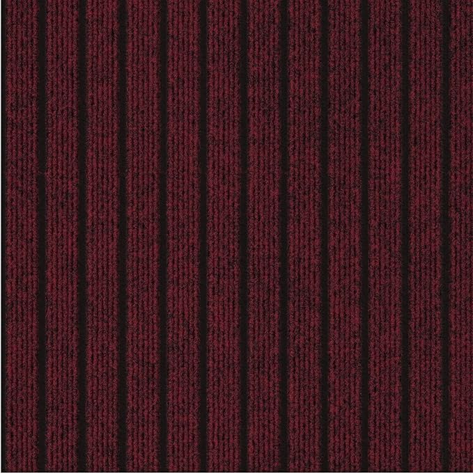Ottomanson 2' x 11' Hallway Runner with Scraper Pile - Extra Durable Non-Slip Rug Mat for Indoor & Outdoor Use - Ideal for Kitchen, Entryway, Patio & Garage - High-Traffic Carpet, Red