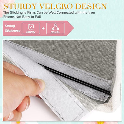 Ozzptuu Bedside Storage Caddy/Bedside Hanging Storage Bag for Headboards Bunk Beds Dorm Rooms Book Phone Magazine Holder (2PC Grey)
