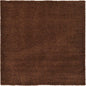 Unique Loom Solid Shag Collection Area Rug (8' Square, Chocolate Brown)