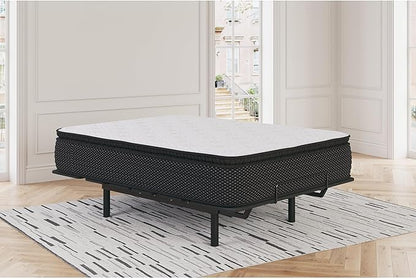 Signature Design by Ashley Limited Edition Pillow Top 13 " Pillow Top Hybrid Mattress with Gel Memory Foam and Edge Support for Cool Sleep and Pressure Relief, California King, Fiberglass Free