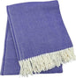 Alashan Cotton Acrylic Adirondack Herringbone Woven Throw (Acai)