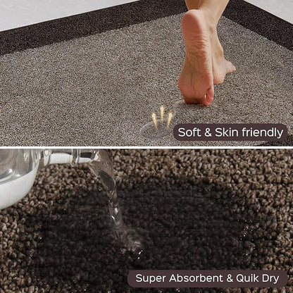 Machine Washable Kitchen Rug 24" x 36", Non Slip Kitchen Mat for Floor, Absorbent Entrance Throw Rug for Bedroom, Hallway, Bathroom, Door