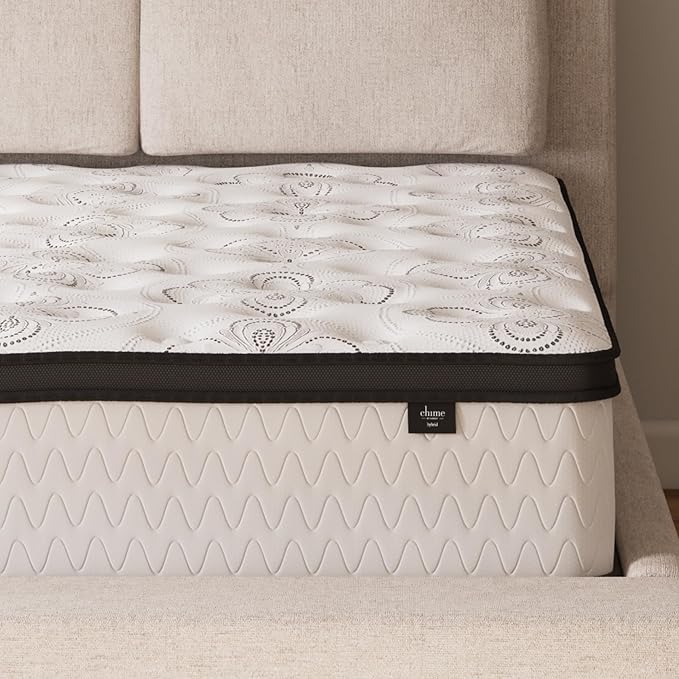 Signature Design by Ashley Chime Hybrid Twin 12" Mattress with Gel Memory Foam, Medium Firm, Pressure Relief, Fiberglass Free Mattress in a Box