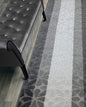 Custom Length Hallway Runner Rug,Slip Resistant,Flower Grey, 26 Inch X 30 feet, Sold and Priced Per Foot