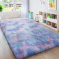 Ophanie Rainbow Purple Mermaid Rugs for Living Room 6x9, Kids Fluffy Shag Fuzzy Plush Soft Carpets, Floor Shaggy Area Rugs for Bedroom, Carpet for Kids Girls Dorm Nursery Home Decor Aesthetic