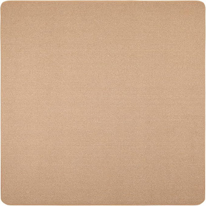 House, Home and More Skid-Resistant Carpet Indoor Area Rug Floor Mat - Pebble Beige - 8 Ft X 8 Ft - Non Slip Rubber Backing, Stain Resistant, Dog Friendly, Living Room Bedroom Kitchen Entryway