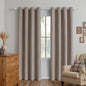 100% Blackout Curtains 90 Inch Length 2 Panels Set, Black Out Curtains for Living Room, Linen Thermal Insulated Grommet Drapes Bedroom Luxury Decor Privacy(70W × 90L inch, Linen)
