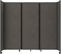 Versare Room Divider 360 Portable Wall Partition | Folding Panels | Large Freestanding Divider | Locking Wheels | Temporary Room Separator