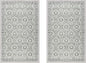 Gertmenian Indoor Boho Accent Rug - 2x4 Extra Small (2-Pack), Non Slip, Super Strong, Ideal for High Traffic Areas in Bedroom, Office, Kitchen - Esme, Sage, 24572