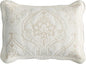 CHIXIN Microfiber King Pillow Shams Set of 2 - Quilted Decorative Pillow Covers - Ivory-Yellow - Size (20" x 36")