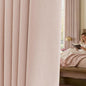 jinchan Chenille Blackout Curtains 96 Inches Long Light Pink Thermal Insulated Curtains for Living Room Bedroom 2 Panels Triple Weave Noise Reducing Nursery Drapes Girls Room Curtains 50x96 Inch