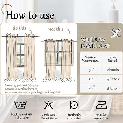 Baby Pink Linen Blackout Curtains for Nursery 40 Inch Length 2 Panels, Short Thermal Insulated Boho Total Black Out Noise Reducing Small Window Curtains for Girls Bedroom, Each 38 Inch Wide