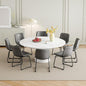 Dining Chairs Set of 8, 18 Inch Modern Armless Dining Chair with Back, Faux Leather Kitchen Dining Room Chair with Metal Legs for Home, Bistro Coffee Shops (Grey)