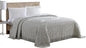 Beatrice Home Fashions Medallion Chenille Bedspread, Queen, Gray
