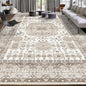 8x10 Area Rug Washable Living Room Carpet Bedroom Rug, Retro Accent Throw Distressed Rug, Easy Cleaning (Cream Beige)