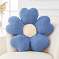 Kcvvcr Flower Throw Pillow, Cute Flower Shaped Pillow Decorative Throw Pillow for Bed Couch, Soft Daisy Pillows Floor Seating Cushion Cushions (14.9 Inch Blue)