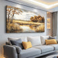 ERQINHUA Large Canvas Printing Picture Wall Decor Painting Wall Art For Living Room Dining Room Decoration Lake Surface Landscape Painting Farmhouse Bedroom Office Mural Artwork Home Decor 24x48 In