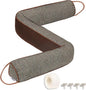 TORRAMI Under Door Draft Stoppers 38 Inch, Heavy Triangle Stop Draft Block Cold Air/Wind/Breeze Noise Blocker Door Sweeps Weather Stripping Bottom Seal Brown