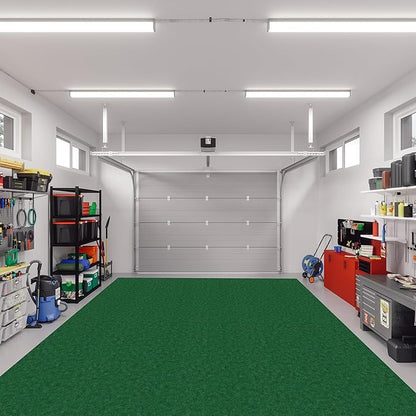 Ottomanson 6'6" x 27' Hallway Runner with Scraper Pile - Extra Durable Non-Slip Rug Mat for Indoor & Outdoor Use - Ideal for Kitchen, Entryway & Garage - High-Traffic Carpet, Green