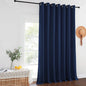 NICETOWN Blackout Navy Blue Curtain 102 inches Long, Grommet Thermal Insulated Extra Wide Room Divider Drape Window Treatment for Sliding Glass Door/Living Room, W100 x L102, 1 Panel