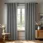 Deconovo Blackout Curtains, Thermal Insulated, W42 x L84 2 Panels, Back Tab, Machine Washable, Room-Darkening Drapes for Bedroom/Living Room Light Grey
