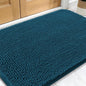 OLANLY Dog Door Mat for Muddy Paws 32x20, Absorbs Moisture and Dirt, Absorbent Non-Slip Washable Doormat, Quick Dry Chenille Mud Mat, Entry Indoor Entryway Carpet for Inside Floor, Atlantic Blue