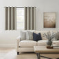 ChrisDowa 100% Blackout Sand Solid Curtains 45 Inches Long 2 Panels for Bedroom Living Room,Farmhouse Room Darkening Thermal Insulated Soundproof Grommet Top Window Treatment Drapes,52x45