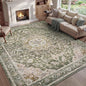 PADOOR 9X12 Area Rug,Rugs for Living Room,Soft Olive Rugs for Bedroom,Machine Washable Rug Non Slip Carpet for Dining Room Living Room Bedside Office