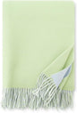 Alashan Cashmere Blend Double Faced Throw-Super Soft and Luxe Fabric- Perfect for Cozy Nights! 95% Merino Wool/5% Cashmere, 50" x 70", Great Gift Item. (Sea Glass & Blue Haze)