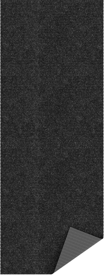Ottomanson Commercial Scrape Rib Entry Mat – Heavy Duty Ribbed Floor Mat for High Traffic – Non Slip Rubber Back, Waterproof – Indoor Outdoor Use for Offices, Schools, Lobbies, 2' x 37', Black