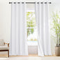 NICETOWN 100% Blackout 108 inch Curtains, Grommet Thermal Insulated Window Treatments Light Blocking Drapes for Bedroom/Living Room, W52 x L108, 2 Panels