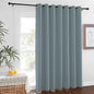 NICETOWN Extra Wide Patio Door Curtain 84 inch Long - Energy Smart & Noise Reducing Grommet Thermal Insulated Wide Width Drapes, Sliding Door Curtain for Guestroom(Stormy Sea, W100 x L84)