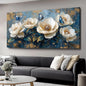 Flowers Canvas Wall Art - Modern landscape Paintings for Living Room, Bedroom Wall Decor, Framed Wall Art for Home or Office Decoration, Large Wall Art 75x150cm(30x60in)