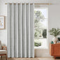 Beauoop Grey Floral Jacquard Blackout Curtains 84 Inches Long for Patio Sliding Door Extra Wide Chenille Flower Divider Room Darkening Thermal Soundproof Grommet Window Drapes, 100x84 Set of 1