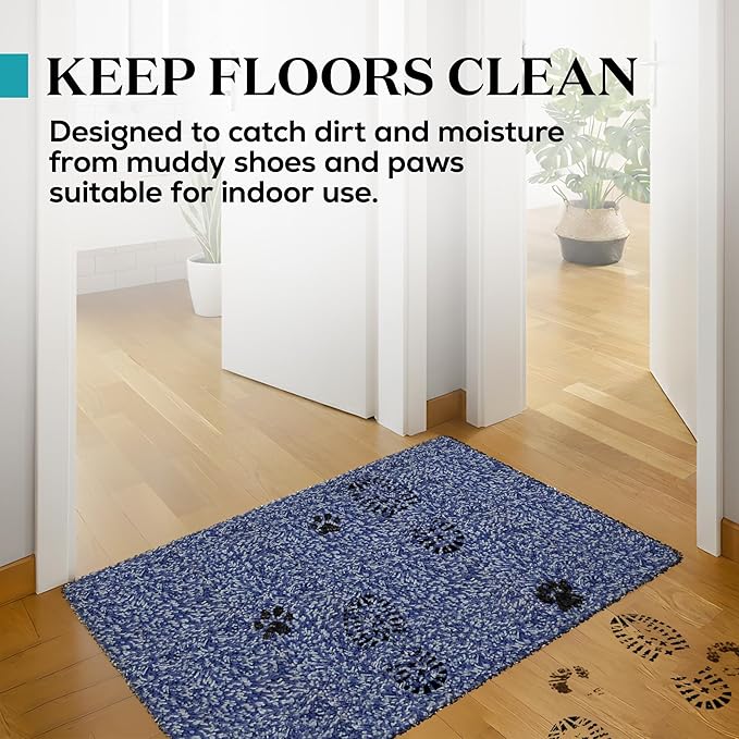 Premium Microfiber Indoor Door Mat – 36"x72" Washable Entry Mat, Non-Slip, Waterproof Backing, Super Absorbent, Low Profile Entryway Doormat for Indoor Entrance