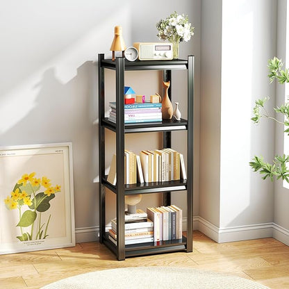 Storage Shelves, Garage Metal Shelving Unit, Adjustable, Double-Layer Column with Reinforced Ribs, Heavy-Duty, Capable of Bearing 2400 lbs, Suitable for Garage, Warehouse, Kitchen Storage