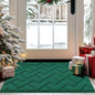 hicorfe Front Door Mat Outside Entrance,20"x31.5" Absorbent Muddy Dirt Resist Welcome Door Mats Outdoor Indoor,Stain and Fade Resistant,Non Slip Backing Entry Mat Doormat for Entryway(Evergreen)