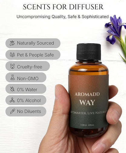 AROMADD Way Diffuser Oil Inspired by Luxury Hotel Scent 3.38 Fl Oz (100ml), Aroma Diffuser & Hotel Fragrance Diffuser Oil, Essential Oil Diffuser for Aromatherapy, Long-Lasting