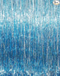 GOER 3.2 ft x 8.2 ft Metallic Tinsel Foil Fringe Curtains Party Photo Backdrop Party Streamers for Birthday,Graduation,New Year Eve Decorations Wedding Decor (Light Blue,3 pcs)