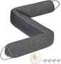 TORRAMI Under Door Draft Stoppers 30 Inch, Heavy Triangle Stop Draft Block Cold Air/Wind/Breeze Noise Blocker Door Sweeps Weather Stripping Bottom Seal Dark Gray