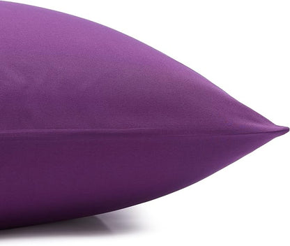 Amazon Basics Lightweight Super Soft Easy Care Microfiber 3 Piece Bed Sheet Set With 14-inch Deep Pockets, Twin X-Large, Plum, Solid