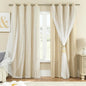 XiDi Curtains for Bedroom Decor Beige52/84/1