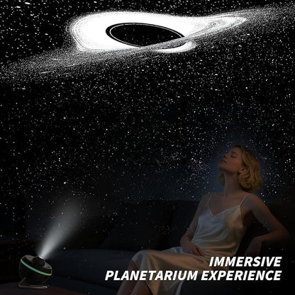Galaxy Projector, Star Projectors Home Planetarium Space Ceiling Starry Sky Night Light with Light Strip, Meteor and Galaxy Projector & 2 Films Set for Kid Adult
