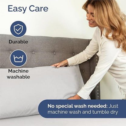 Twin 4 Piece Sheet Set - Cooling, Comfy & Breathable - Hotel Luxury Bedding, Includes Fitted Sheet for Women, Men, Kids & Teens - 1 Flat, 1 Fitted Sheet, 2 Pillowcases with Deep Pockets - French Grey