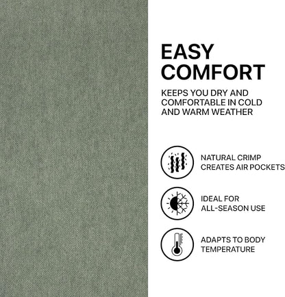 | Wool Blanket/Throw | 100% New Zealand Wool | Perfect for Home and Outdoors | Virgin Wool Throw with Fringes 75"x87" (190 x 220 cm)