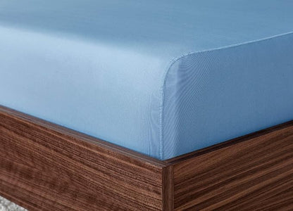 SHEEX - Original Performance Sheet Set with 2 Pillowcases, Ultra-Soft Fabric Cooling and Breathes Better Than Traditional Cotton - Carolina Blue, Full