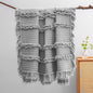 HORIMOTE HOME Stone Washed Quilted Throw Blanket with Ruffle Fringe Design - Soft & Chic Rustic Decorative Blanket for Couch, Bed, Chair - Pre-Washed Grey Boho Style - 50"x60"