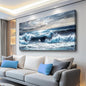ERQINHUA Large Canvas Wall Art For Living Room Restaurant Wall Decor For Bedroom Marine Landscape Paintings Office Wall Prints Pictures Artwork Ready To Hang Hotel Room Home Decoration 24"x48"