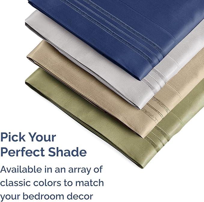 Queen Pillow Cases Set of 4 - Ultra Soft Hotel Quality Pillowcase Covers - Comfy, Cozy & Wrinkle Free - Shrinkage, Stain and Fade Resistant - Machine Washable Pillow Protectors - 4 Piece Set - White